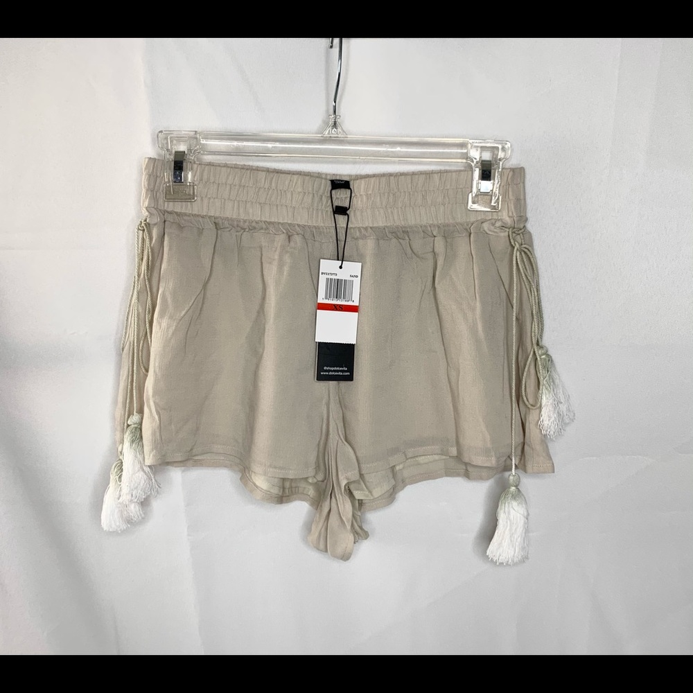 Dolce Vita Tassel Shorts XS Sand NEW